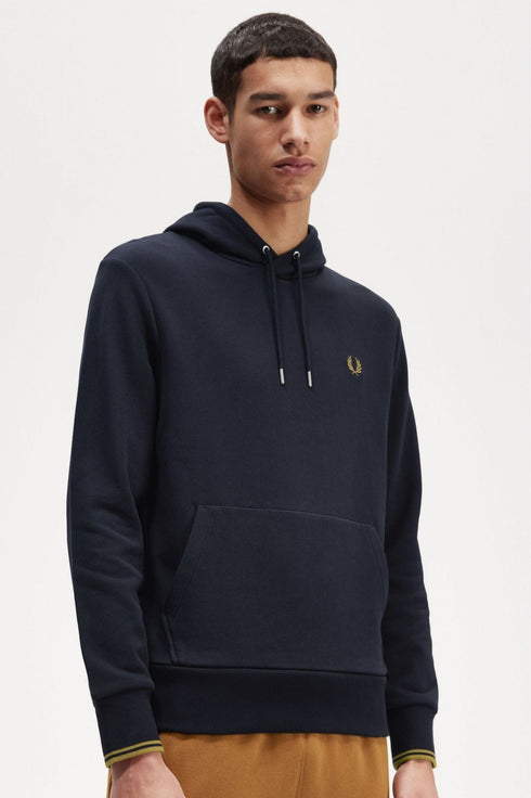 Felpa Uomo con tasca marsupio e cappuccio Avena Fred Perry- Francavilla Moda